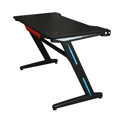 China Extendable RGB LED Support Gamers Gaming Computer Desk Table for sale