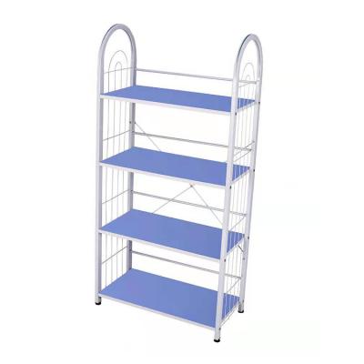 China Home Furniture Storage Household Quality Space Saving Disassembly 3, 4, 5 Tier Mental Shoe Rack For Sale for sale