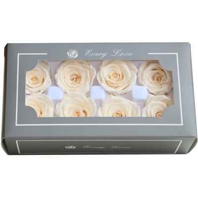 China Eternal Eternal Conference Gift Box Forever Preserved Rose Buds 4-5cm for sale