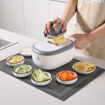 China 11 Viable In 1 Potato Chip Peeler Radish Grater Kitchen Tool Multifunctional Vegetable Household Slicer Accessories Cutter Basket Fruit for sale