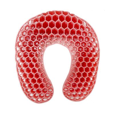 China Hot Sale Custom Logo Hotel Amazon Soft Ultralight Portable Travel Gel U Shaped Pillow Camping for sale