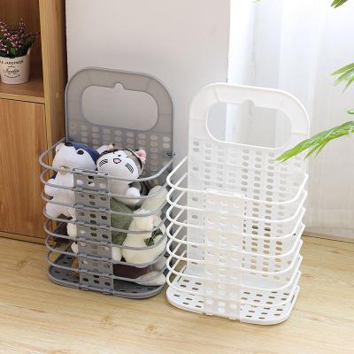 China Durable Wall Mounted Non-Piercing Folding Clothing Household Toy Storage Basket for sale