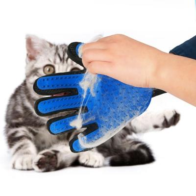 China Viable Hot Sale Grooming Mitts for Cats Wool Pet Hair Silicone Sweep Combs for Dog Bath Cleaning Massager for Pet for sale