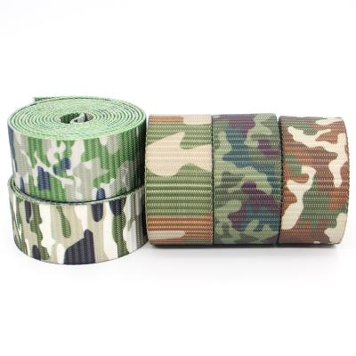 China Other 50Mm Polyester Camouflage Tactical Combat Molle Webbing Band Strap Military For Clothes Shoes for sale