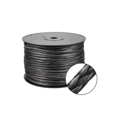 China Flame Retardant Top Cable Fatigue And Wear Resistance 8 Strand &12-Strand Single Braided UHMWPE Mooring Rope for sale