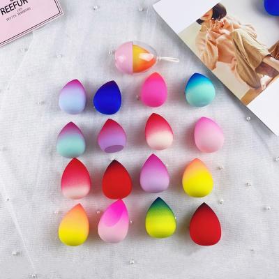 China Color Sponge Puff Powder Mixed Egg Mesh Gradient Makeup Dry And Wet Latex Makeup Tool Makeup Red Non for sale