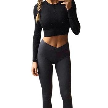 China NEW Fashion Triangle Women's Antibacterial Custom Women's High Waist Sports Yoga Gaiters Fitness Yoga Pants for sale