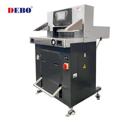 China Printing Shops Low Price Paper Cutter High Quality Debo Guillotine Paper Cutter Electric Guillotine Paper Cutter for sale