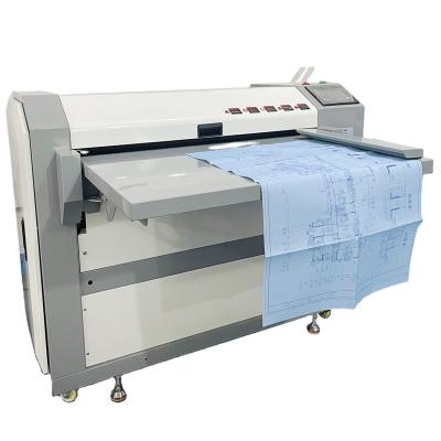 China Manual Leaflet Electric Paper Folder Hotels Drawing A0 A1 A2 Card Folding Machine for sale