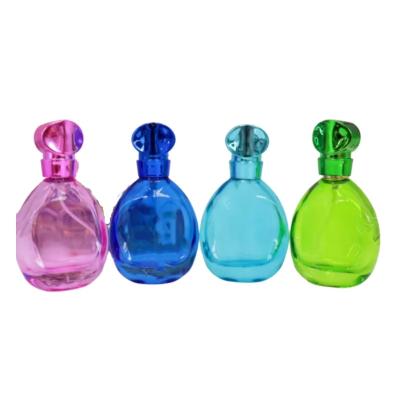 Κίνα perfume bottle cheap recycled glass bottles black blue red pink green cap plastic and metal roll frog προς πώληση