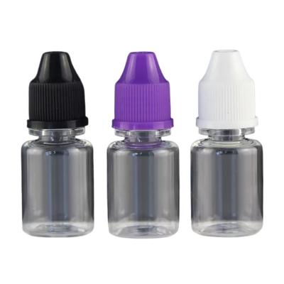 China Cosmetic Plastic Bottle 5ml 10ml 20ml 30ml 50ml 60ml 120ml Clear PET Bottle with CRC Screw Cap for sale