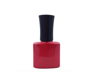 China Matte Surface Empty Glass Nail Polish Bottles , Oval Empty Nail Polish Bottles With Brush for sale