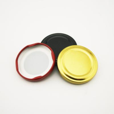 China 42mm Tinplate Round Colorful Honey Bottle Cap for Glass Bottles and Plastic Bottles for sale