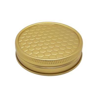 China Vacuum Button Diameter 65mn Gold/Silver/Copper Color Honey Bottle Cap for sale