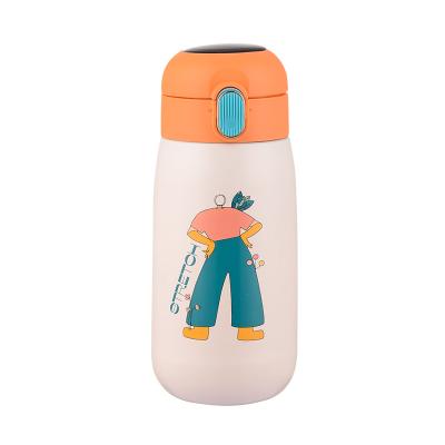 China Large capacity children cartoon water cup stainless steel intelligence vacuum cup temperature smart thermos mug for sale