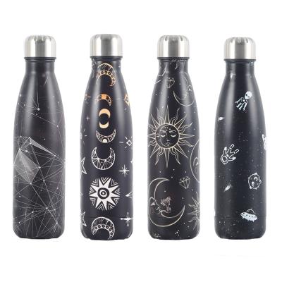 China PORTABLE Starry Design 350mL/500mL/750mL/1000mL 304 Stainless Steel Water Bottle 500ml Thermos Keep Cold Cups Hot for sale