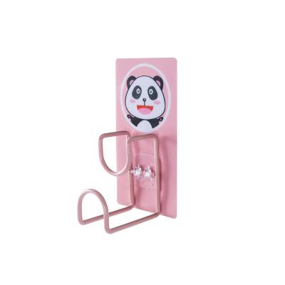 China Behind Doors/On the Walls Wholesale Cute Cartoon Spoke Wall Cast Iron Hook Bathroom Hook HDD06 Without Stand Punch for sale