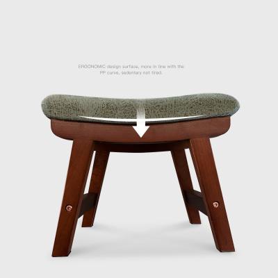 China Modern Cheap Natural Adult Wooden Shoe Beech Style Fashion Changing Stool for sale