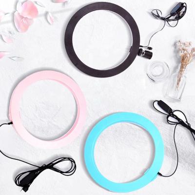 China Photogrphy Led Lamp Ring Light Phone Camera 10 Inch Color Plastic Bag Quantity Bright Power Flash Pcs Package for sale