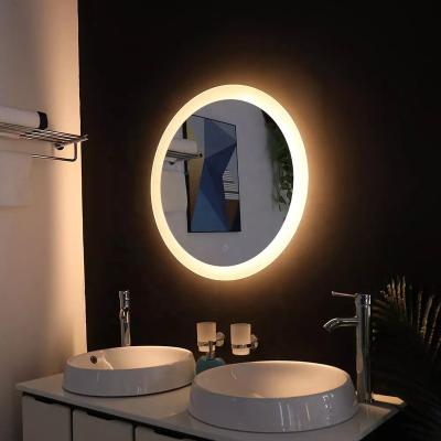 China Bright Hotel Mall Living Room Projects Smart Light Touch Control Bathroom Makeup Mirror Bedroom Cloakroom for sale