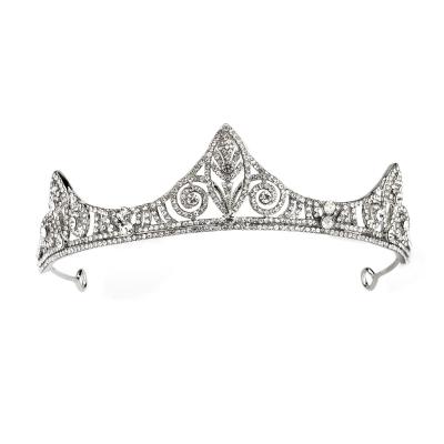 China Inlaid Bridal Women Tiara And Crown For Women Bridal Wedding Party Diamond Crown Elegant Exquisite Rhinestone for sale