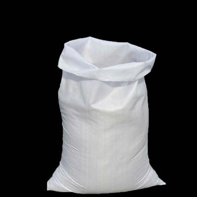 China Moisture Proof Rice And Potatoes 25kg Plastic 50kg Woven Packaging Bag Bright White Woven Bag Manufacturer Wholesale for sale