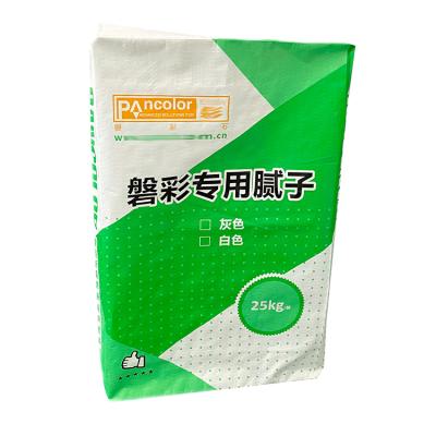 China 25kg 20kg 50k Cement PP Moisture Proof Bottom Square Bag Empty Valve Bag for sale