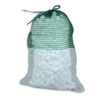 China Large Reusable Agriculture Agricultural Packaging PP Vegetable Green Gauze Mesh Bags for sale