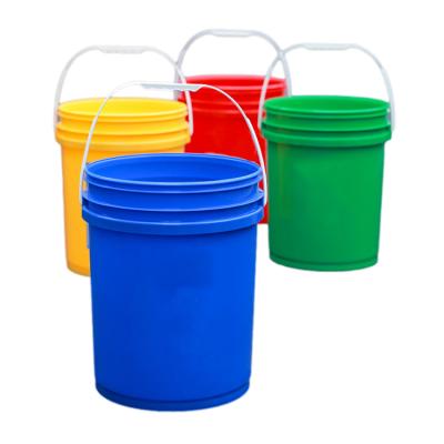 China PAINT Wholesal Customized Durable 8 12 30 Liter Plastic Barrel Pail for sale