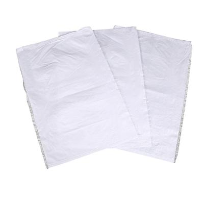 China Wholesale White Polypropylene Moisture Proof Bag 25kg 50kg Laminated PP Woven Bag for sale