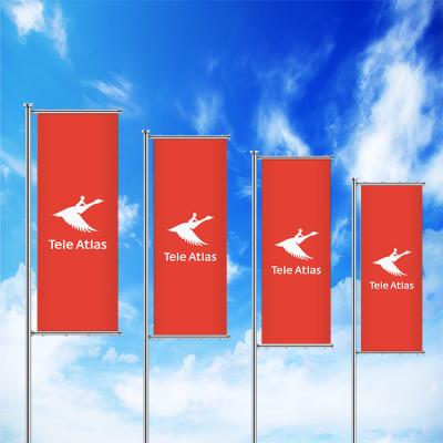 China FLYING Customized promotion flag outdoor advertising flag best quality Customized custom made vlaggen size logo printing fahnen the flag for sale