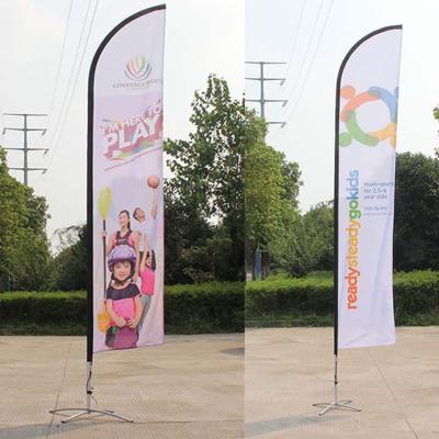 China FLYING Feather Flag For Outdoor Advertising Outdoor Flag Pole Stands Outdoor Banners Feather Flag Fabric Aluminum Pole for sale