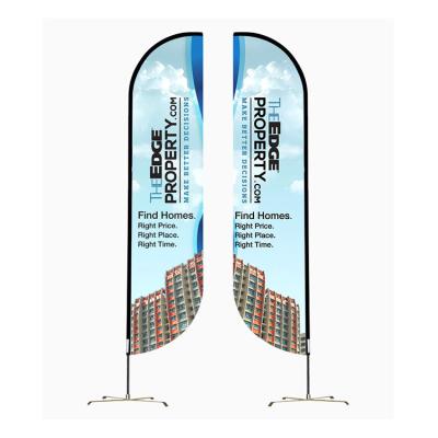 China FLY all fiberglass outdoor advertising beachflag for sale