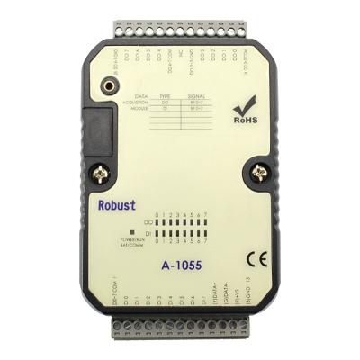 China 8DI 8DO Digital Modbus I/O Remote Module with RS485 Port (A-1055) A-1055 for sale