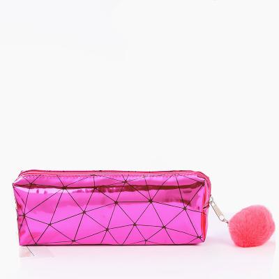 China European and American diamond pattern square color magic radiation ball hair style stationery pencil case makeup for sale