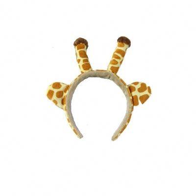 China New Design Cute Animal Baby Animal Ear Giraffe Hair Decoration Plastic Hair Band Headband For Kids for sale