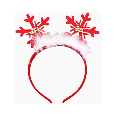 China Hot Sale Cute High Quality Fashion Cartoon Decoration Shape Christmas Snowflake Cute Headband for sale