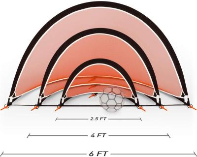 China Automatic Soccer Gate Goal Pop Up Soccer Goal Two Portable Soccer Nets With Carry Bag Rebounder Goal Soccer Net for sale