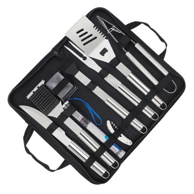 China Hot Selling Easily Cleaned Amazon BBQ Tool Kit BBQ Grill Stainless Steel For Camping Portable BBQ Set for sale