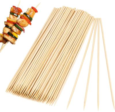 China Hot Selling Heat Resistance Bamboo BBQ Skewer Accessories with Kebab BBQ Stick for Picnic BBQ Skewers GRILL for sale