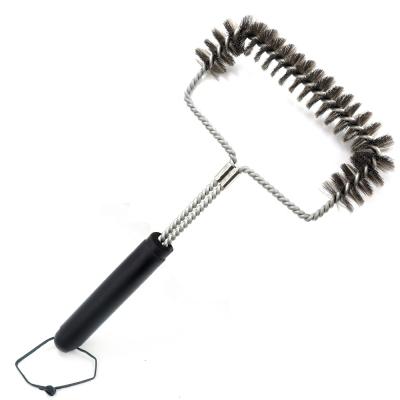 China Hot Selling BBQ Grill Easily Cleaned Long Handle Barbecue Brush, High Quality Grill Cleaning Brush for sale