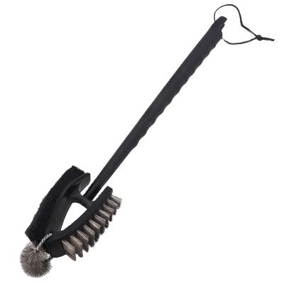 China Wholesale BBQ Long Handle Easily Cleaned Grill Cleaning Brush, BBQ Grill Brush For Cleaning Grills for sale