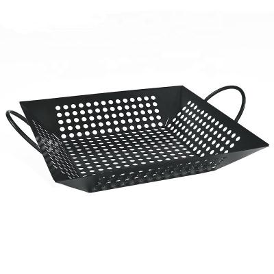 China Amazon Hot Selling Easily Cleaned Stainless Steel Grill Basket Accessories GRILL Grill Basket For Non-Stick Grill Basket for sale