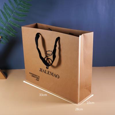 China Recycled Materials Wholesale Customized Logo Paper Bags Luxury Eco Friendly Kraft Paper Bag Food Bag Supier for sale