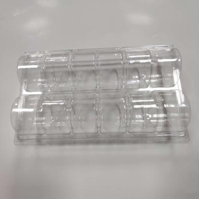 China Custom Disposable Transparent PET Food Macarons Box Clear Plastic for sale