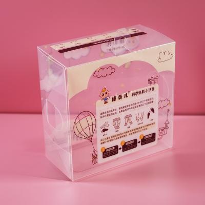 China Recycled Materials Logo PP Custom Clear Plastic Display Vinyl Gift Box for sale