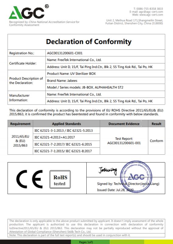 CE - Shenzhen Feilite Technology Co., Ltd.