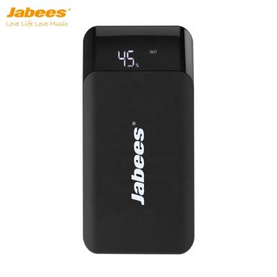 China 2020 Newest Jabees JPW1 Logo Factory Wholesale Price Custom LED Light 10000mAh Power Bank JPW1 for sale