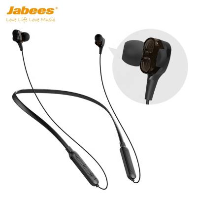 China Neckband Jabees Duobees Bluetooth 5.0 Neckband Earphone Radio With Dual Drivers for sale