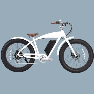 China Wholesale Aluminum Alloy Lithium Battery Disc Brake Tire Beach Cruiser Electric Bicycle for sale